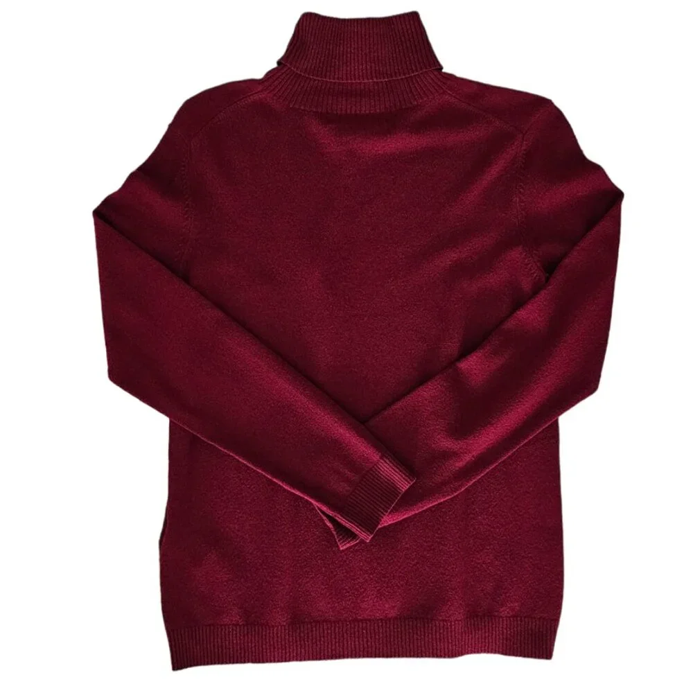 Petite Sophisticate Long Sleeve Turtleneck Top | NWT | SP | Raspberry Pink - Picture 10 of 16
